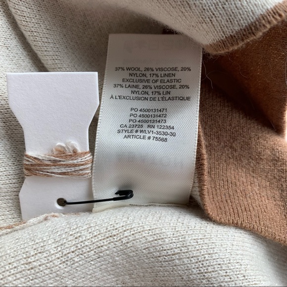 Aritzia Babaton Lance Cardigan caramel tan long open sweater - Picture 9 of 10